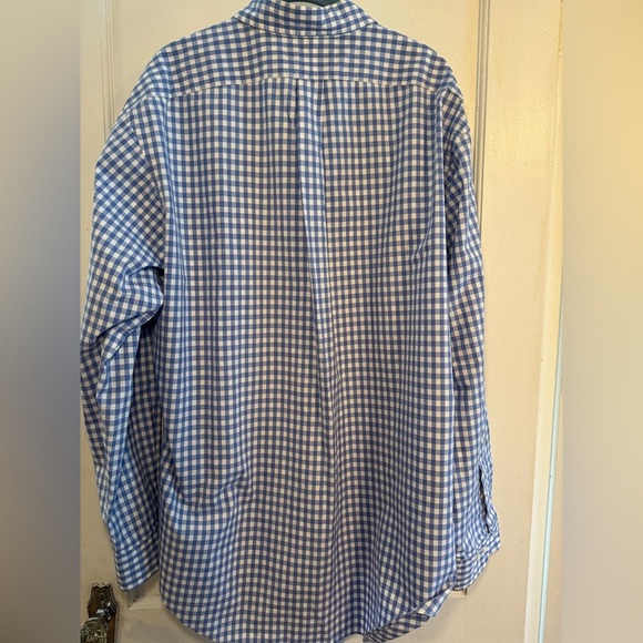 Ralph Lauren Men’s Blue & White Checkered Long Sleeve Button Down Shirt Size L - Picture 14 of 14